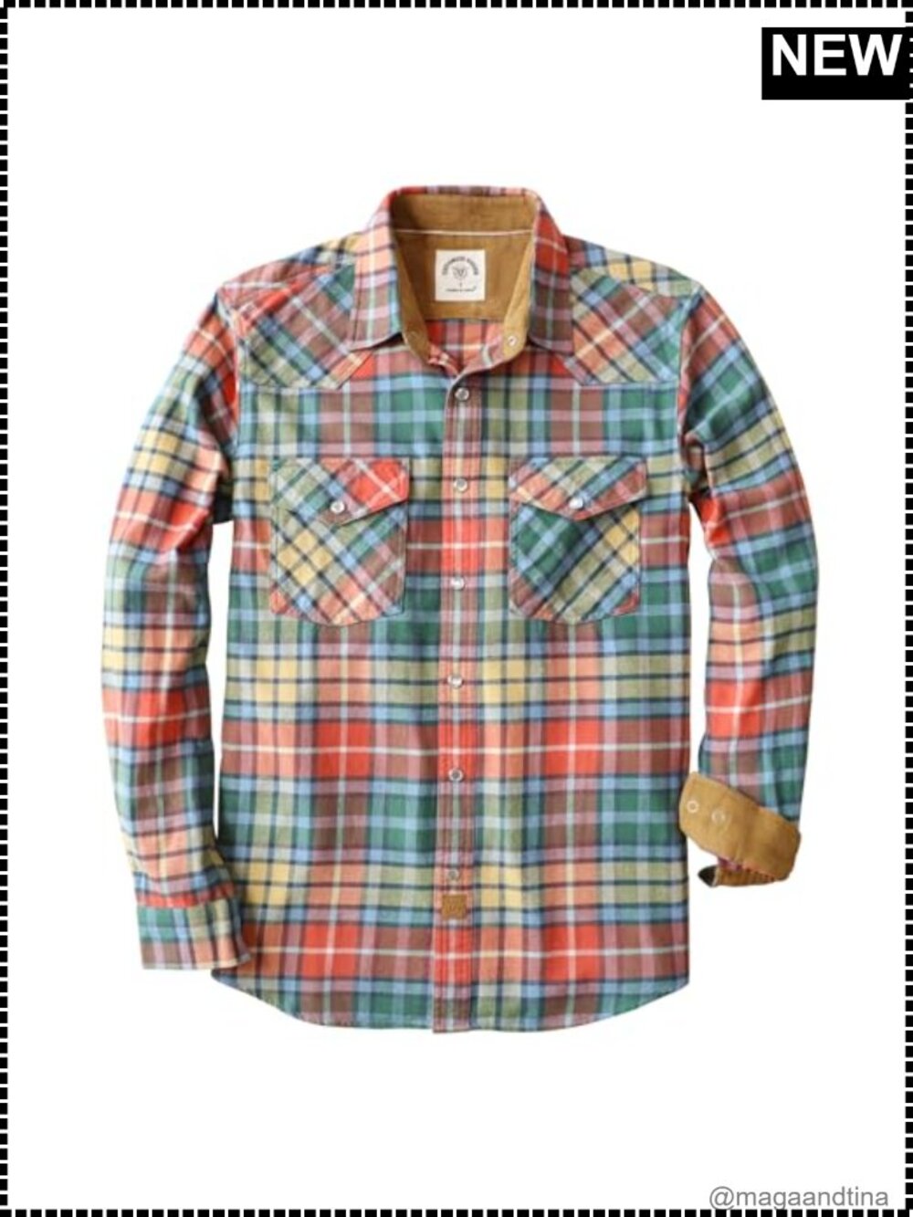Flannel Shirt Mens 100% Cotton Pearl Snap Western Long Sleeve Plaid Button Down